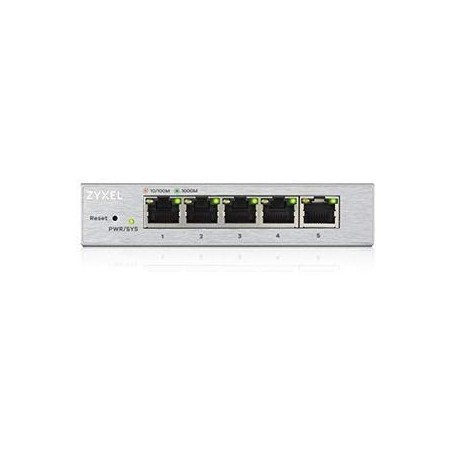 Zyxel GS1200-5 Switch - 5-Port Gigabit Switch for Blazing Fast Connectivity | Model 4718937598670
